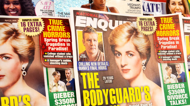 News of Princess Diana's car crash and subsequent death