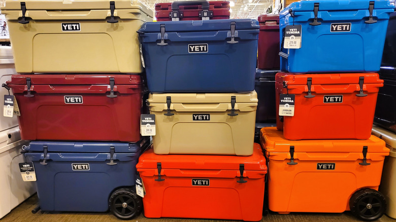 Yeti coolers in store