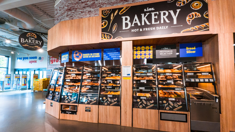 An in-store bakery at a North Carolina Lidl location