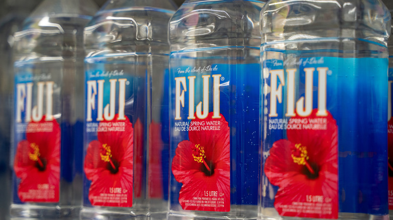 Bottles of Fiji water