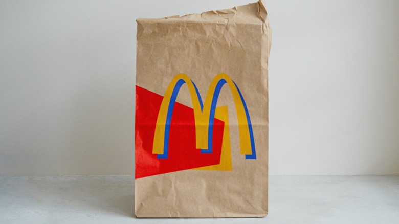 A bag from McDonald's.