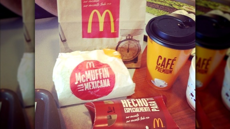 A Mexican McMuffin meal at McDonald's.