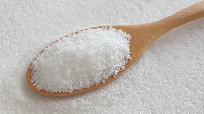 A spoon full of stearic acid.