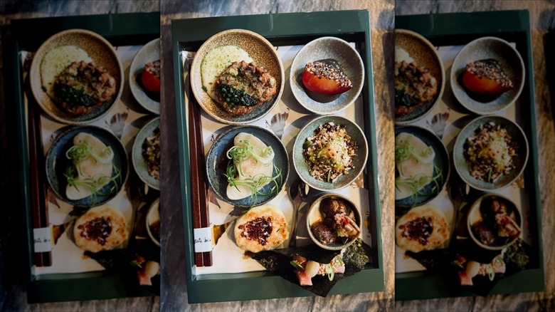Dim sum dishes