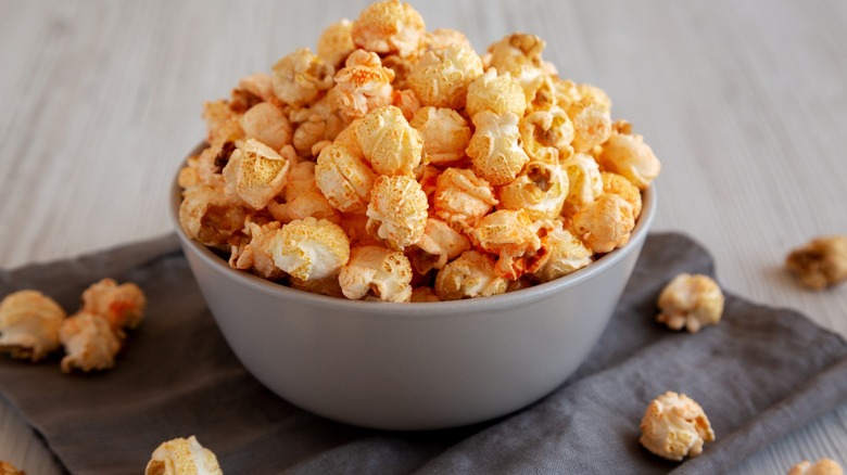 Chicago-style popcorn in a bowl