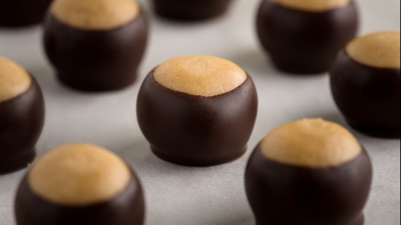 Close-up of Buckeye Candies