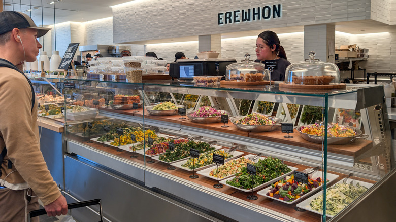 Erewhon grocery store prepared food at deli counter