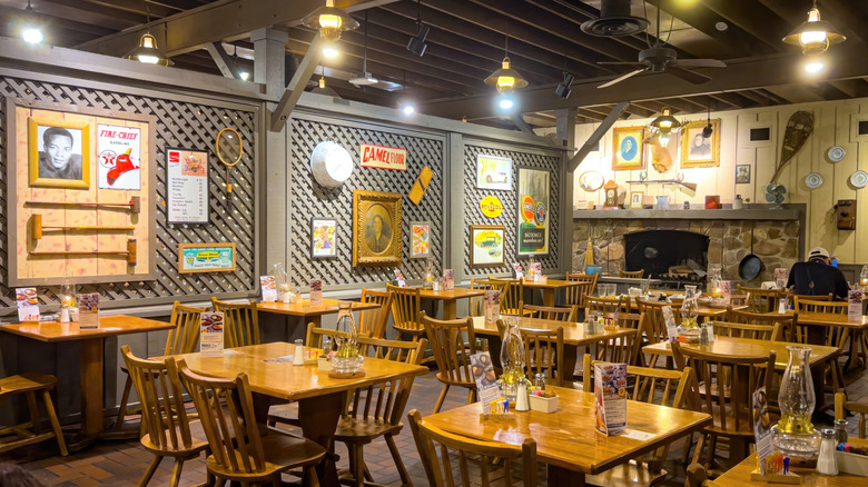 Inside Cracker Barrel dining room