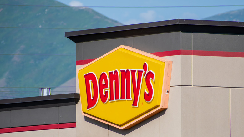 Denny's Sign on building exterior