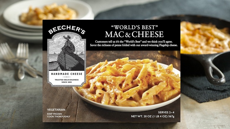 Beecher's "world's best" mac and cheese in box