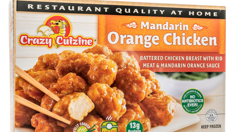Crazy cuizine mandarin orange chicken in box