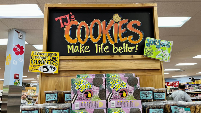 Cookie display at Trader Joe's