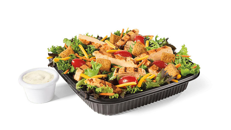 Garden Salad with a side of dressing