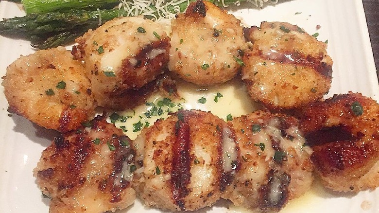 A plate of Carrabba's Italian Grill Spiedino di Mare.