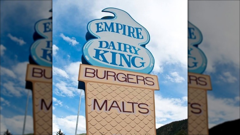 Empire Dairy King Ice Cream Cone-Shaped Sign