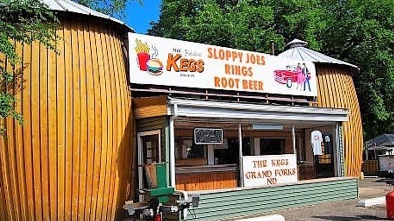 Exterior of Kegs Drive In