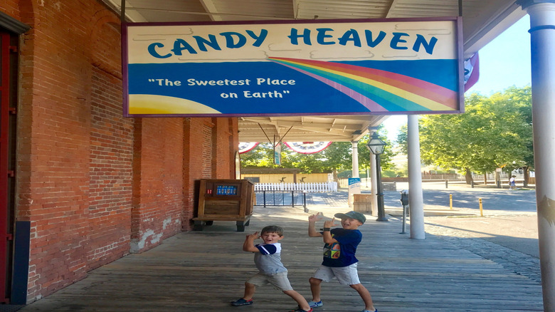 Candy Heaven "The Sweetest Place on Earth" sign