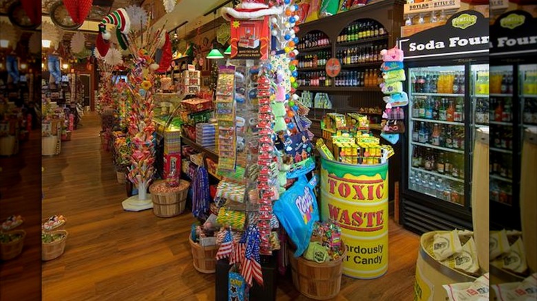 Interior of Cravin's Candy Emporium store