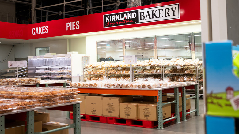 The Kirkland Signature Bakery inside of a Costco Location with no customers around