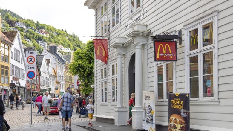 A McDonald's in Bergen, Norway.