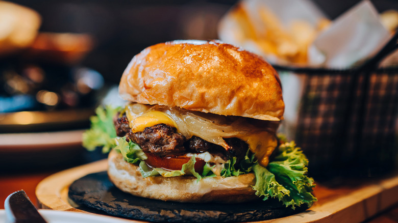 Cheeseburgers and fries