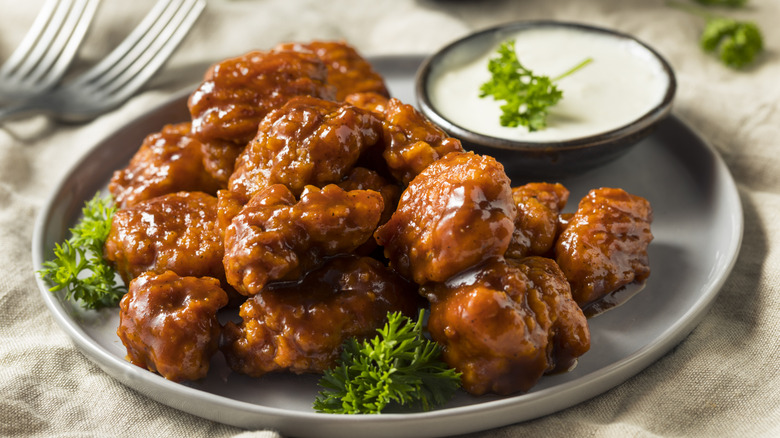 BBQ boneless chicken wings