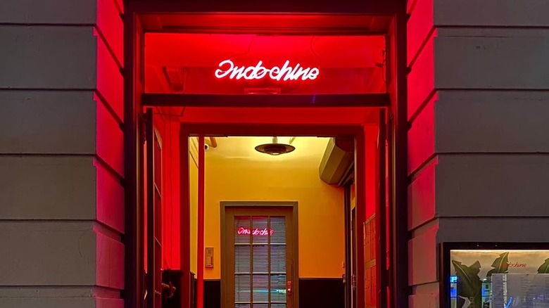Front entrance to Indochine in New York City