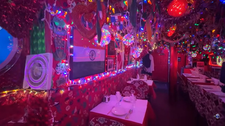 Interior of Panna II Garden Indian Restaurant in New York City