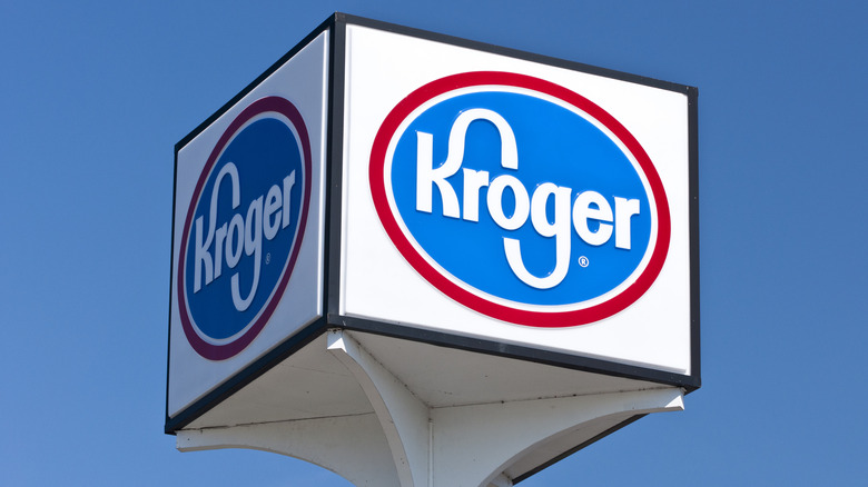Large Kroger sign