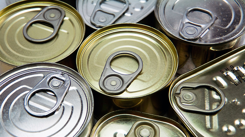 Canned food items