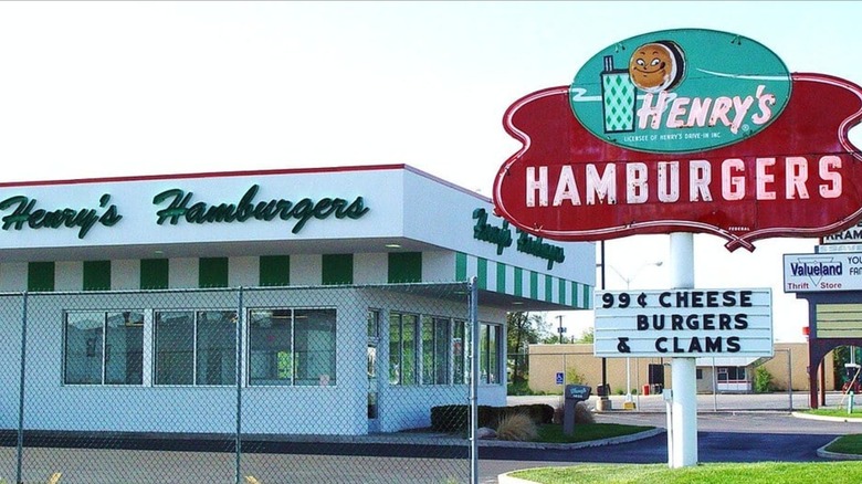 Henry's Hamburgers restaurant in Benton Harbor, Michigan