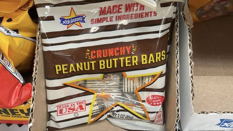 bag of Atkinson's Zebra Bars packaged prior to the name change