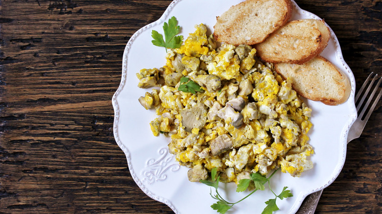 brains and scrambled eggs