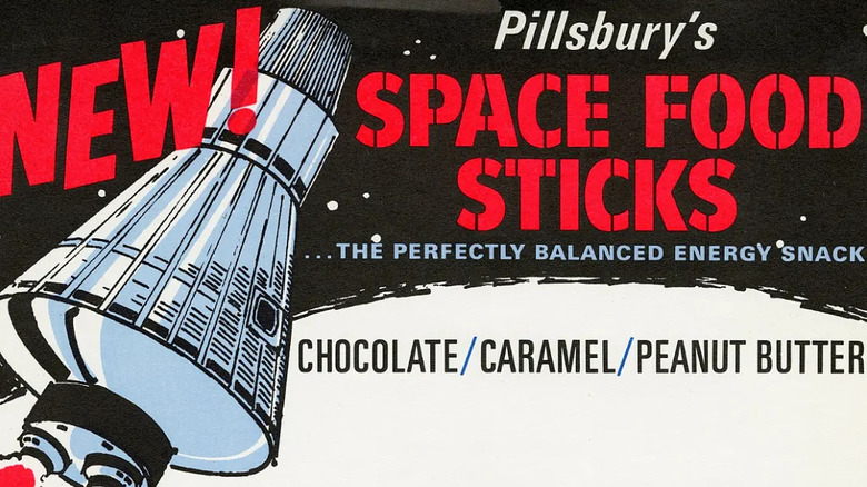 Space Food Sticks box showing the flavors the snack came in