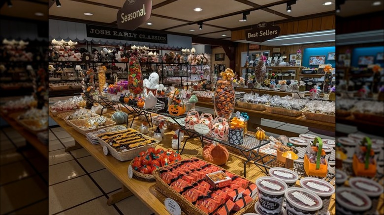 Josh Early Candies interior with wide array of candies on display