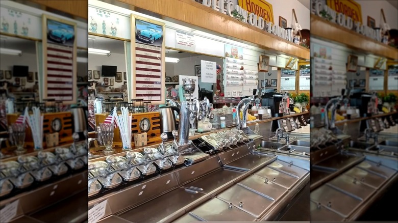 Wittich's Candy Shop Interior Old School Soda Fountain behind the classic counter
