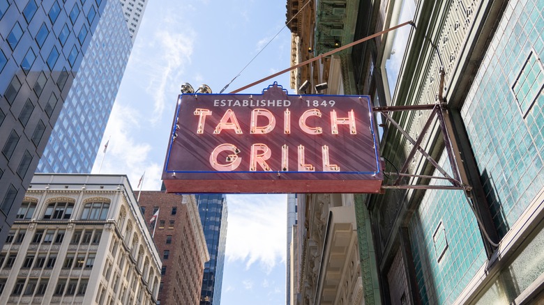 Tadich Grill outdoor sign in San Francisco