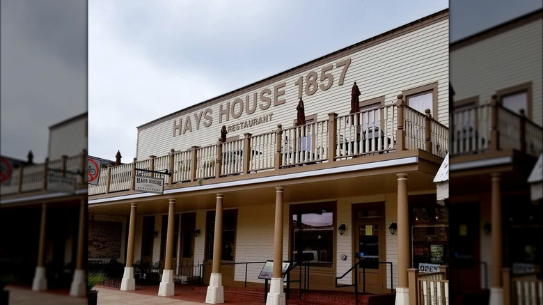exterior and deck of Hays House in Kansas