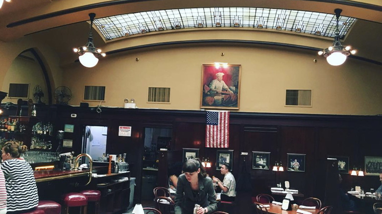 inside of Huber's Cafe in Portland