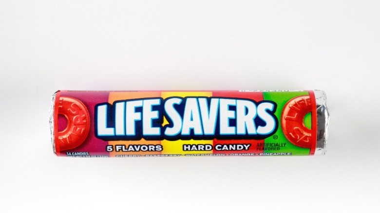 A roll of Life Savers hard candies.