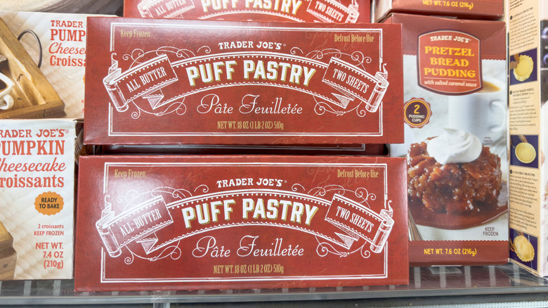 trader joe's frozen puff pastry in aisle