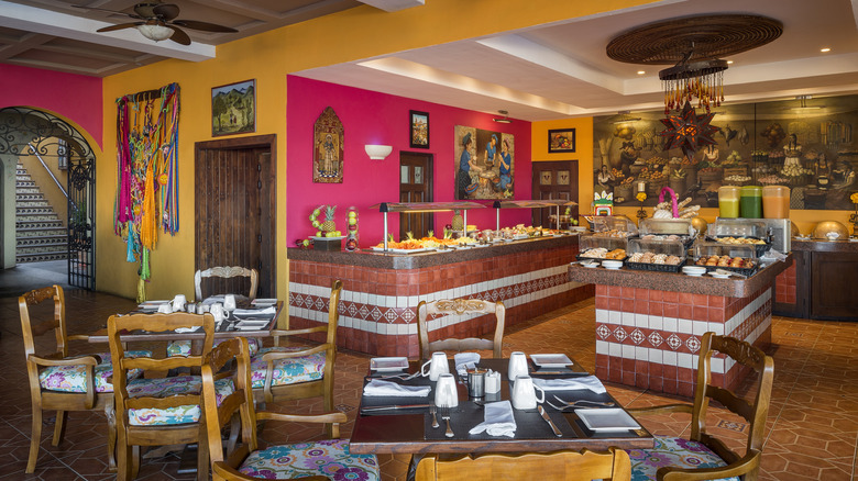 Las Marias breakfast buffet in Hacienda Encantada