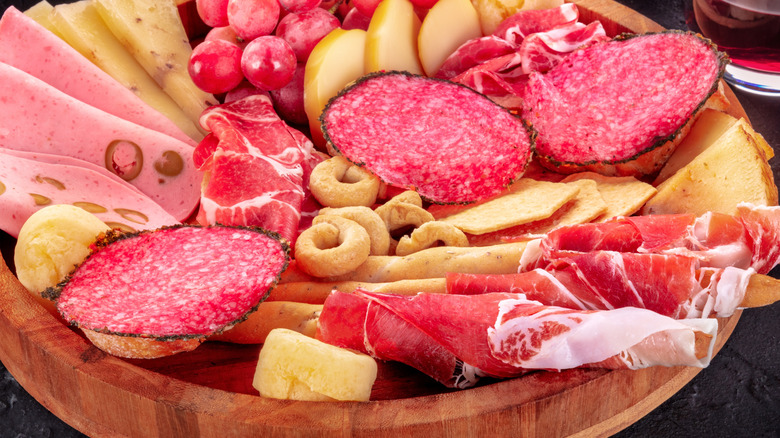 Italian antipasti platter