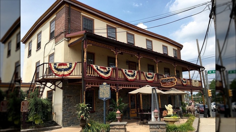 Exterior of McCoole's at the Historic Red Lion Inn on sunny day.