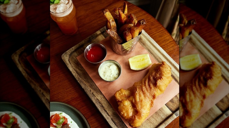 fish and chips served at The Dandelion in Philadelphia