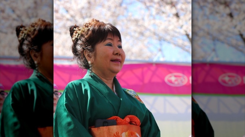 A picture of Madame Saito, inventor of the Philadelphia Roll.