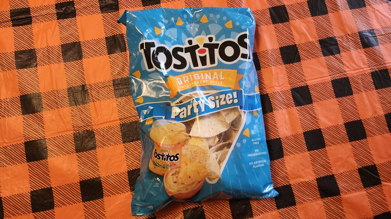 tostitos original restaurant style bag on table