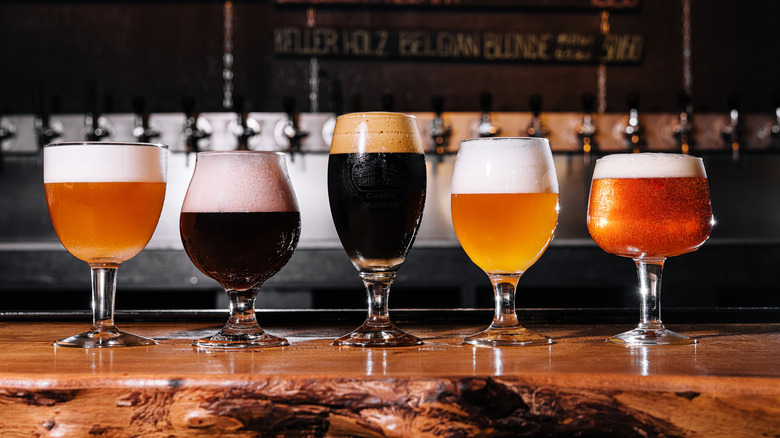Different types of beer