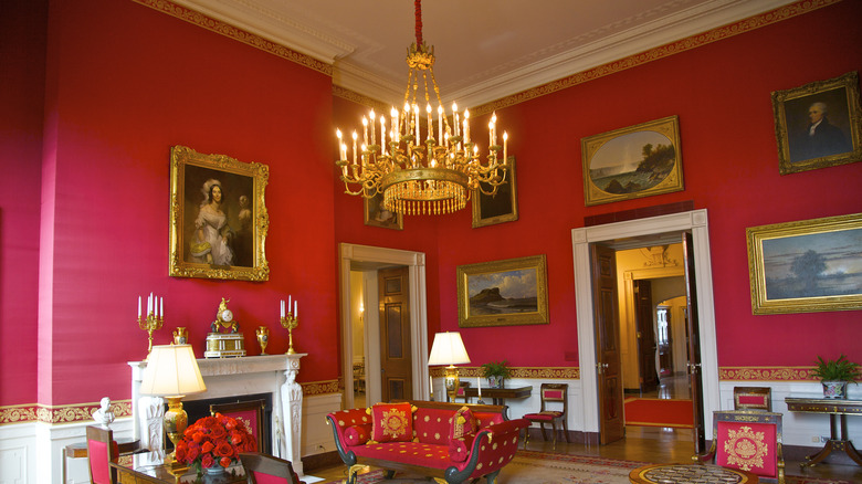 The Red Room in the White House