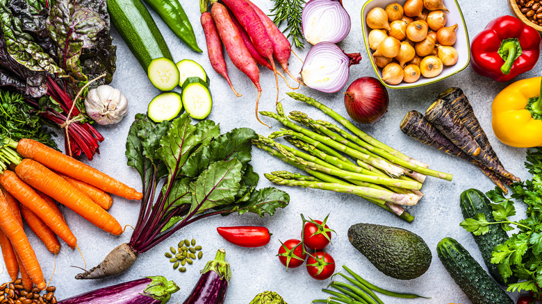A variety of vegetables